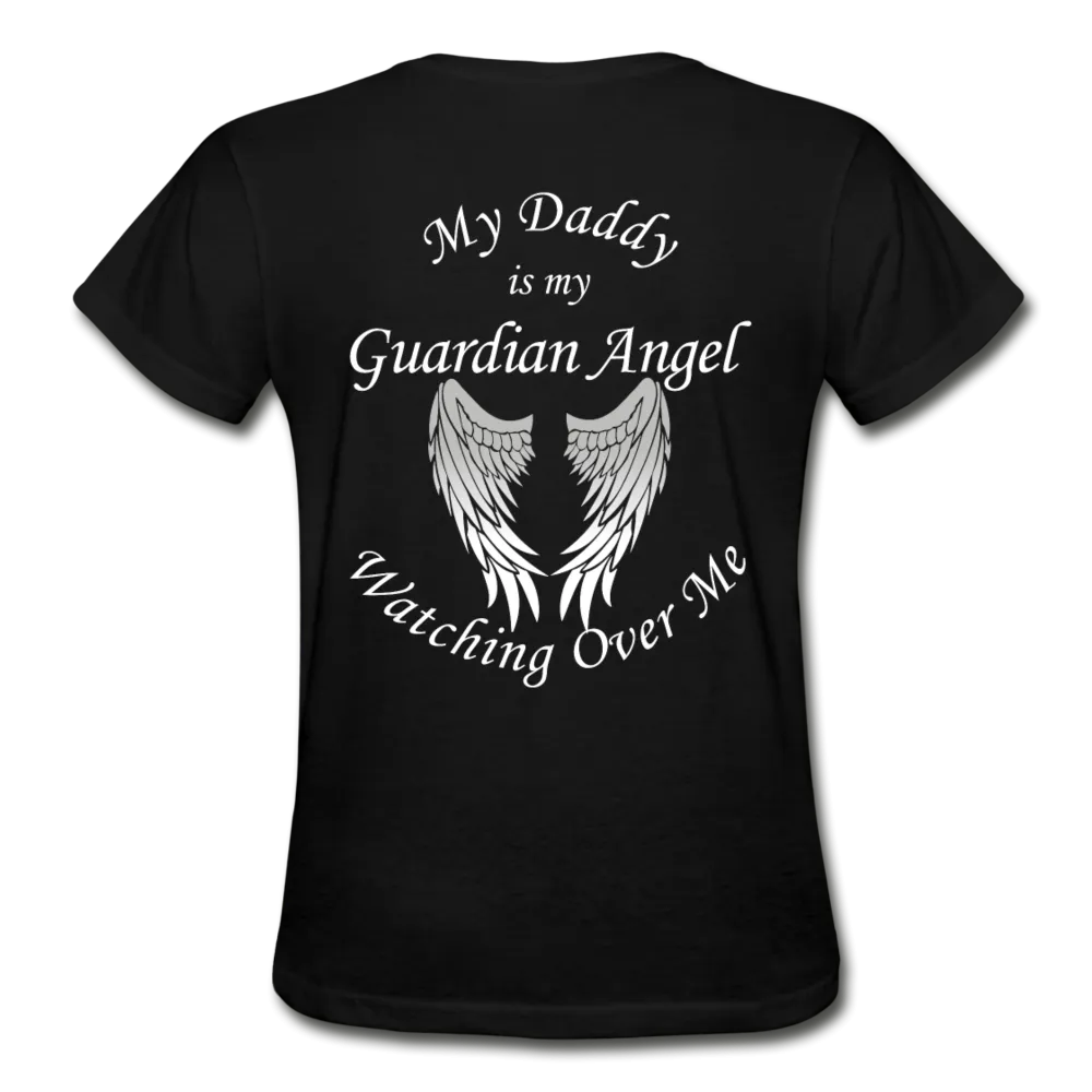 Daddy Guardian Angel Gildan Ultra Cotton Ladies T-Shirt (Ck1363)