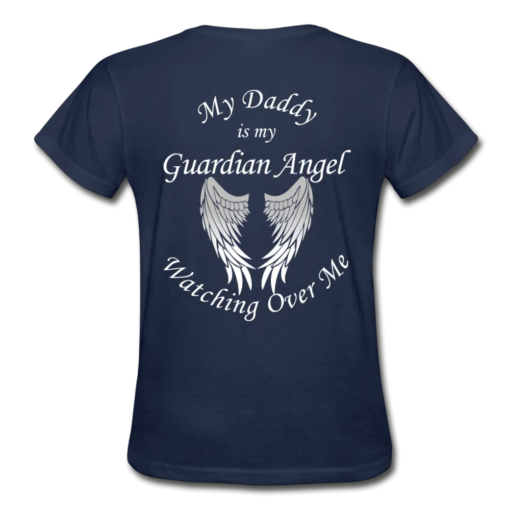 Daddy Guardian Angel Gildan Ultra Cotton Ladies T-Shirt (Ck1363)