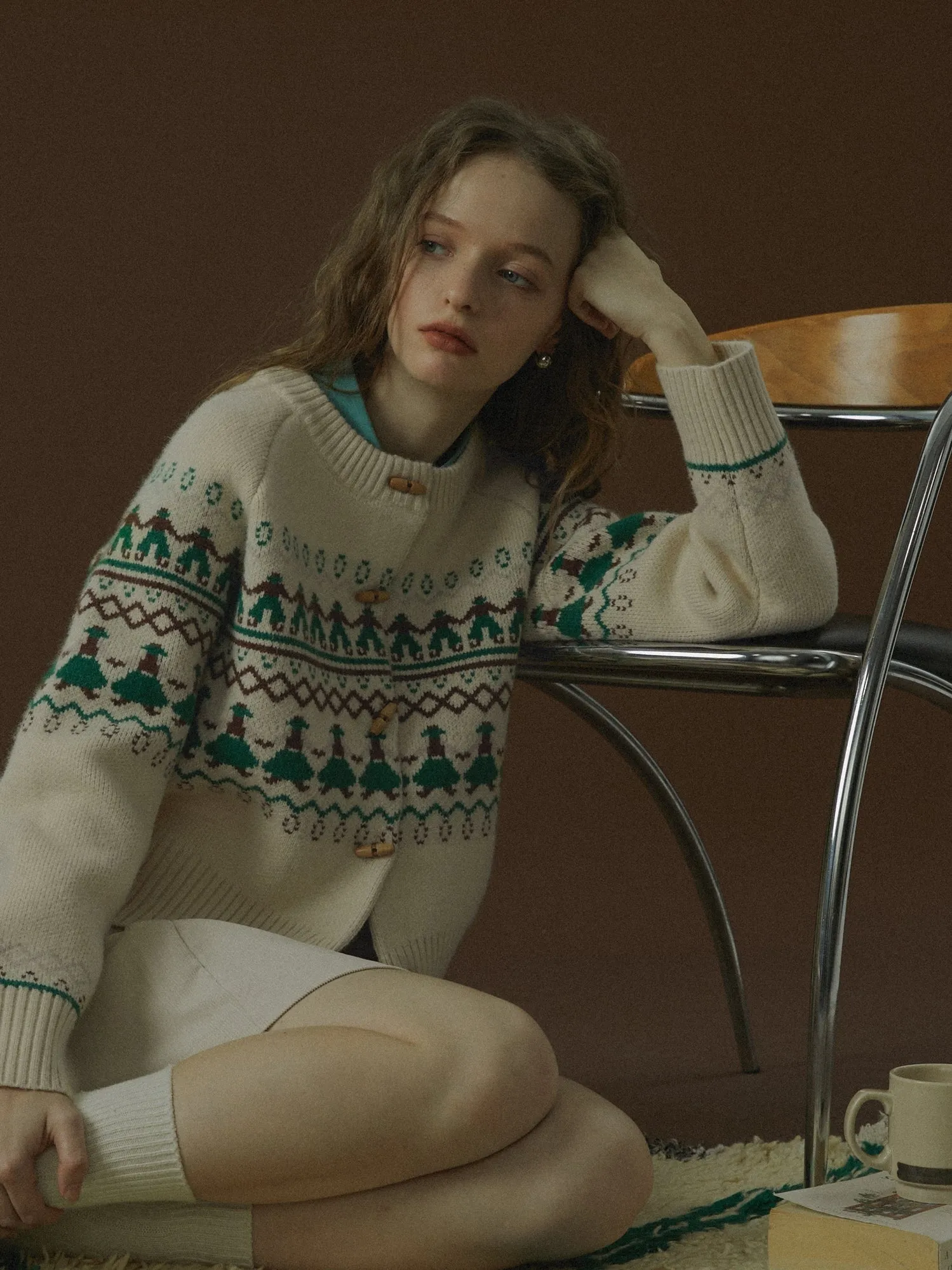 Dancing Man Knit Cardigan
