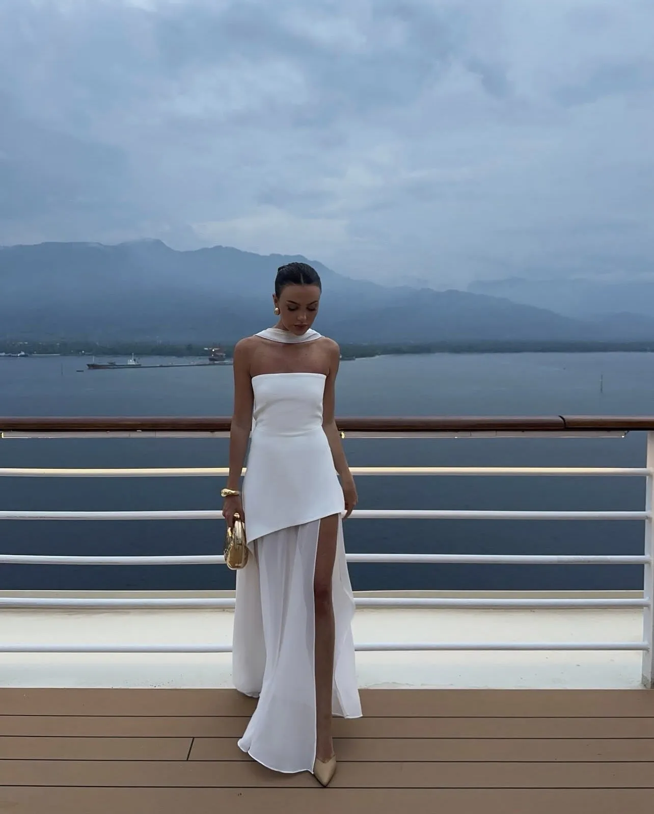 Danica | Elegant Asymmetrical Maxi Dress