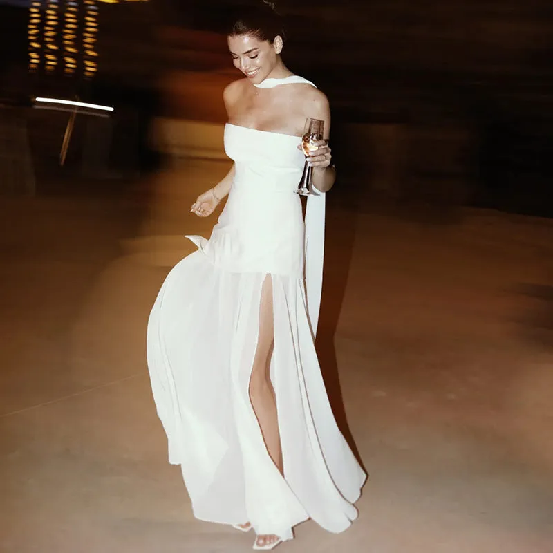 Danica | Elegant Asymmetrical Maxi Dress