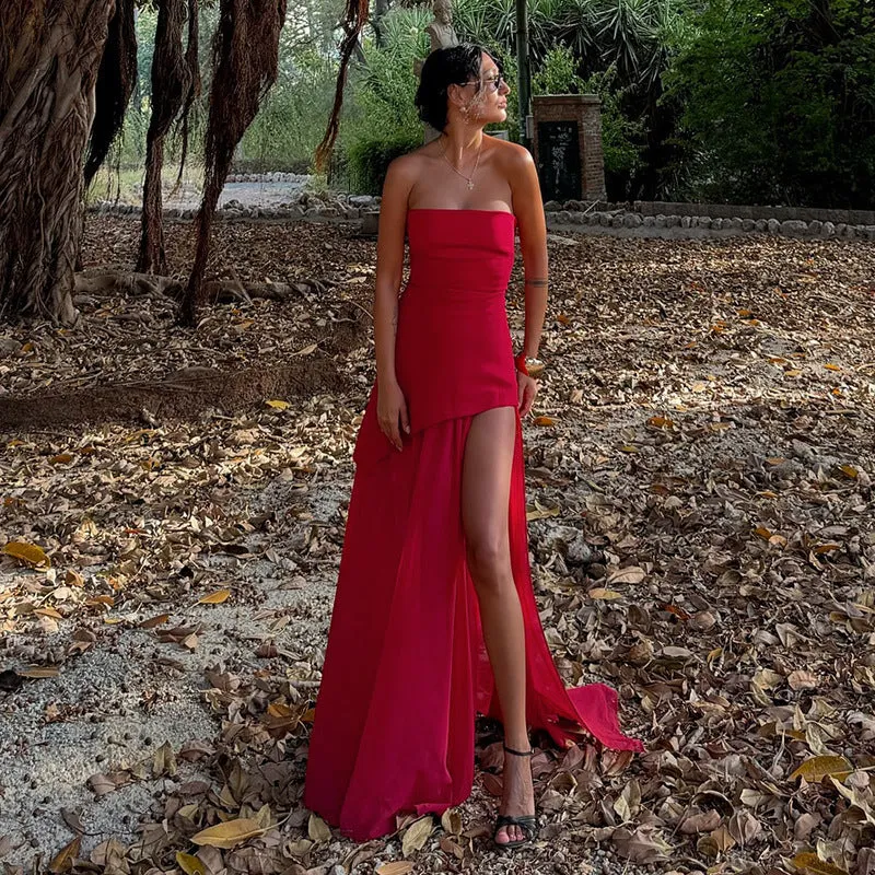 Danica | Elegant Asymmetrical Maxi Dress