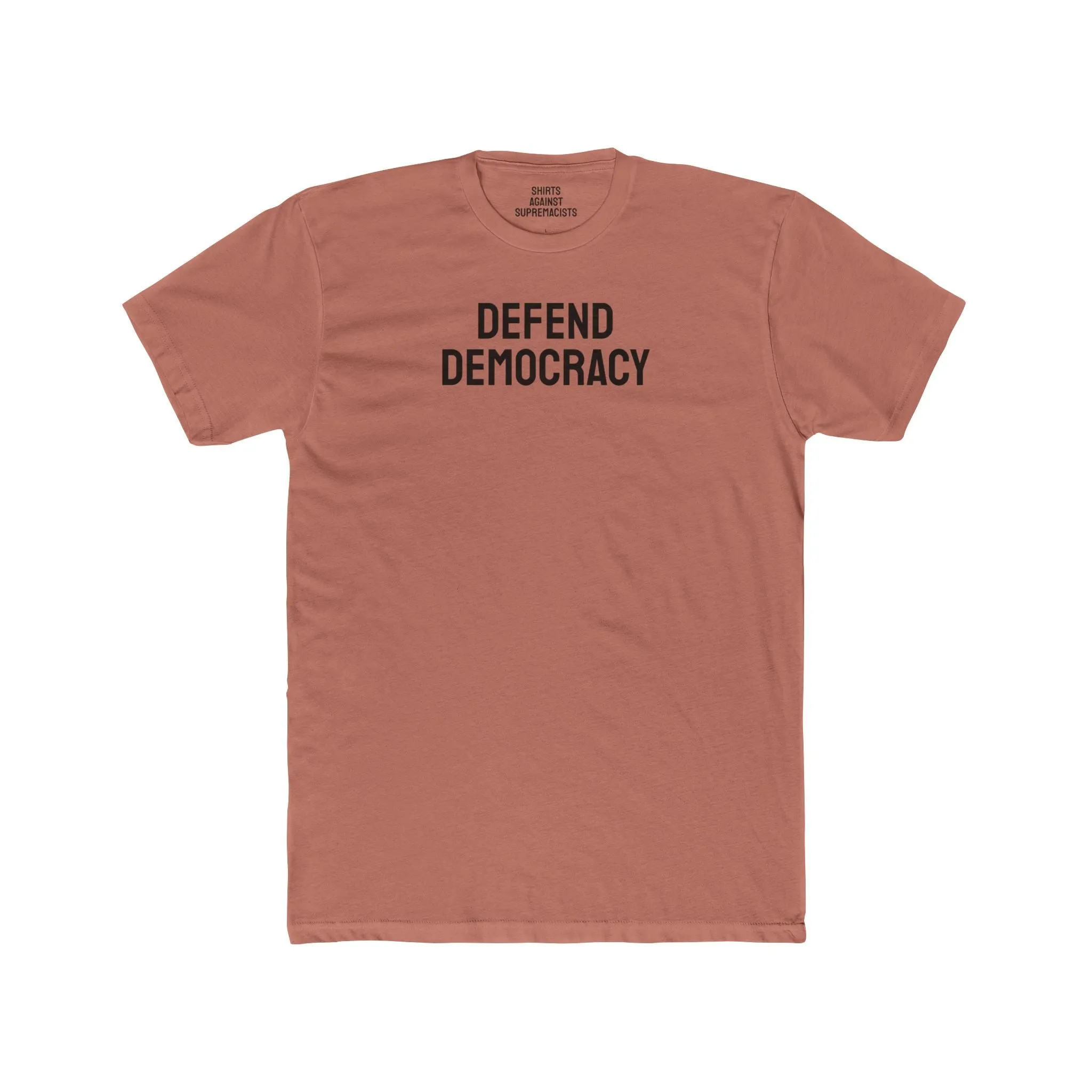Defend Democracy - Unisex Cotton Crew Tee