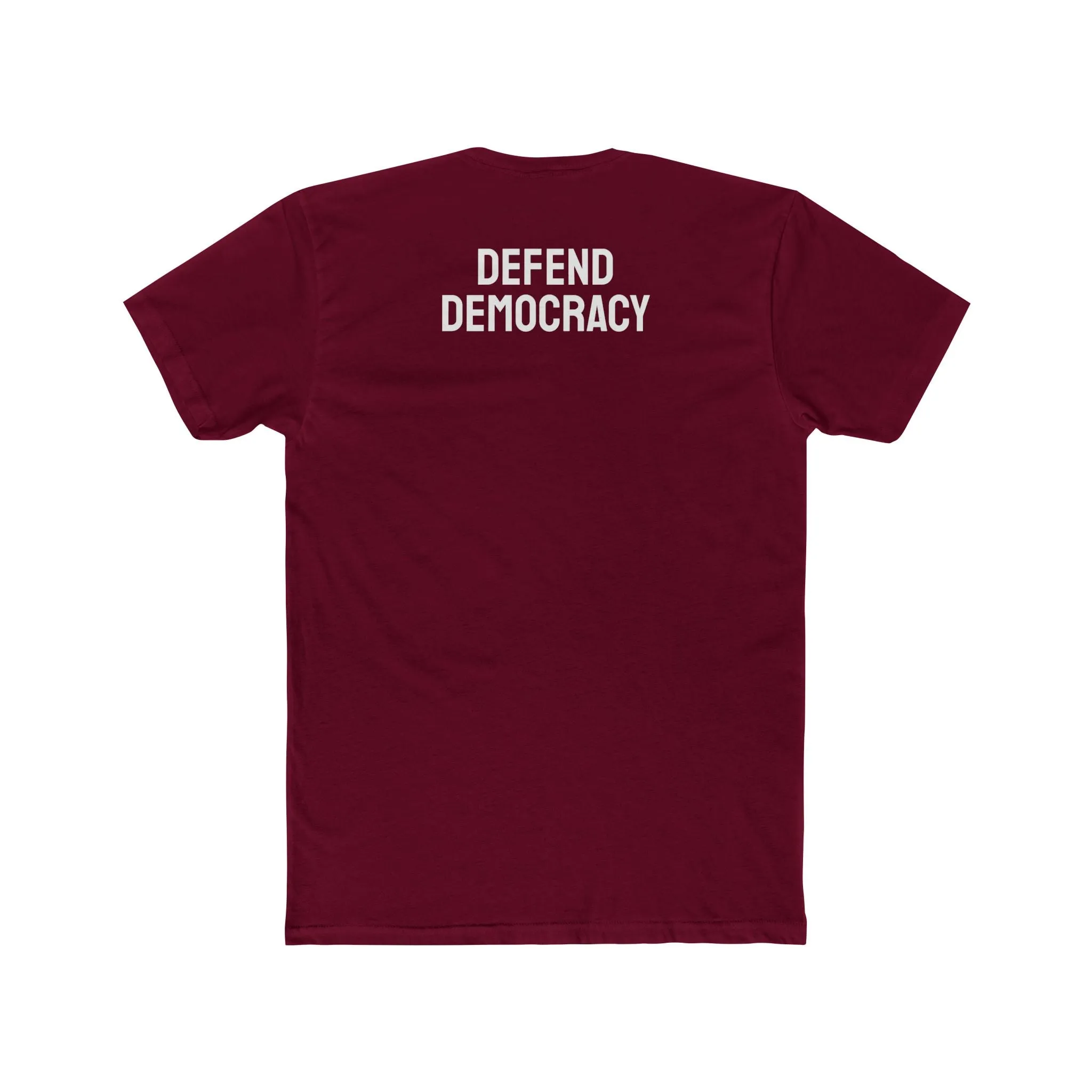 Defend Democracy - Unisex Cotton Crew Tee