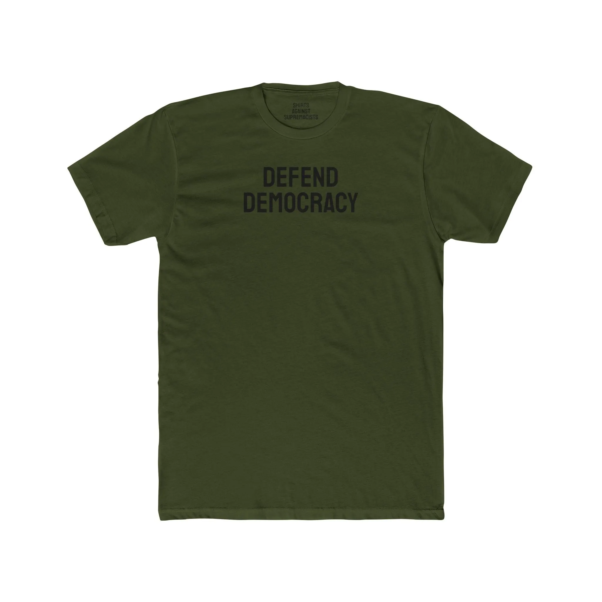 Defend Democracy - Unisex Cotton Crew Tee