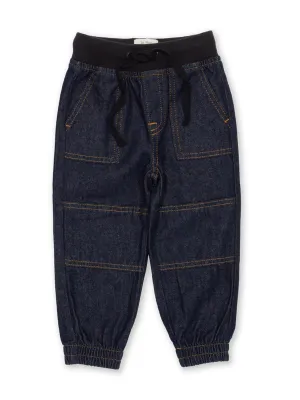 Denim joggers