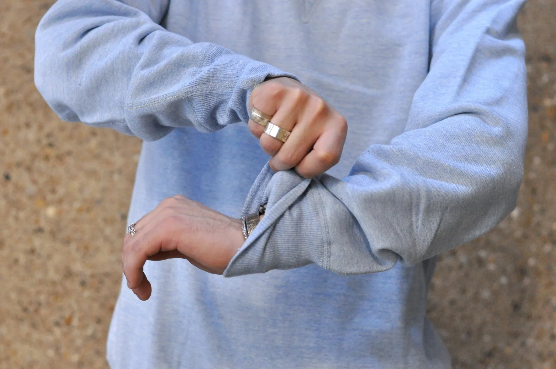 Denime X Warehouse Co. Lot.268 10oz "V-Inserted" Loopwheeled Sweatshirt (Heather Navy)