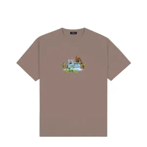 Dime Classic Waterfall T-Shirt Deep Sepia