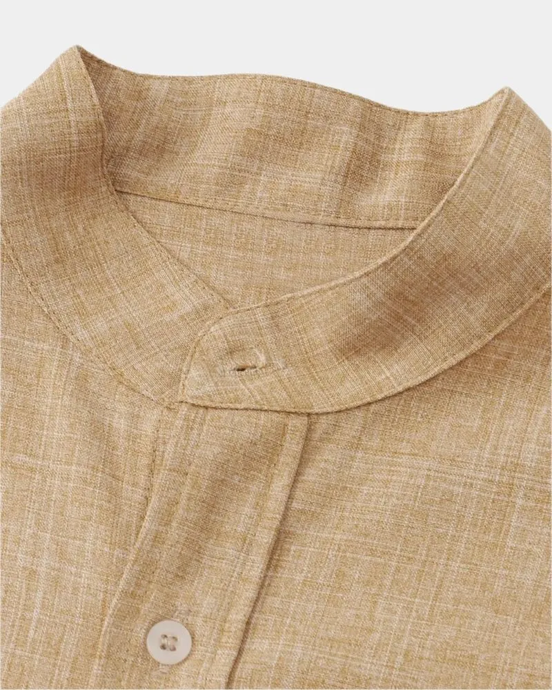 Domoir | Classic Solid Cotton Shirt
