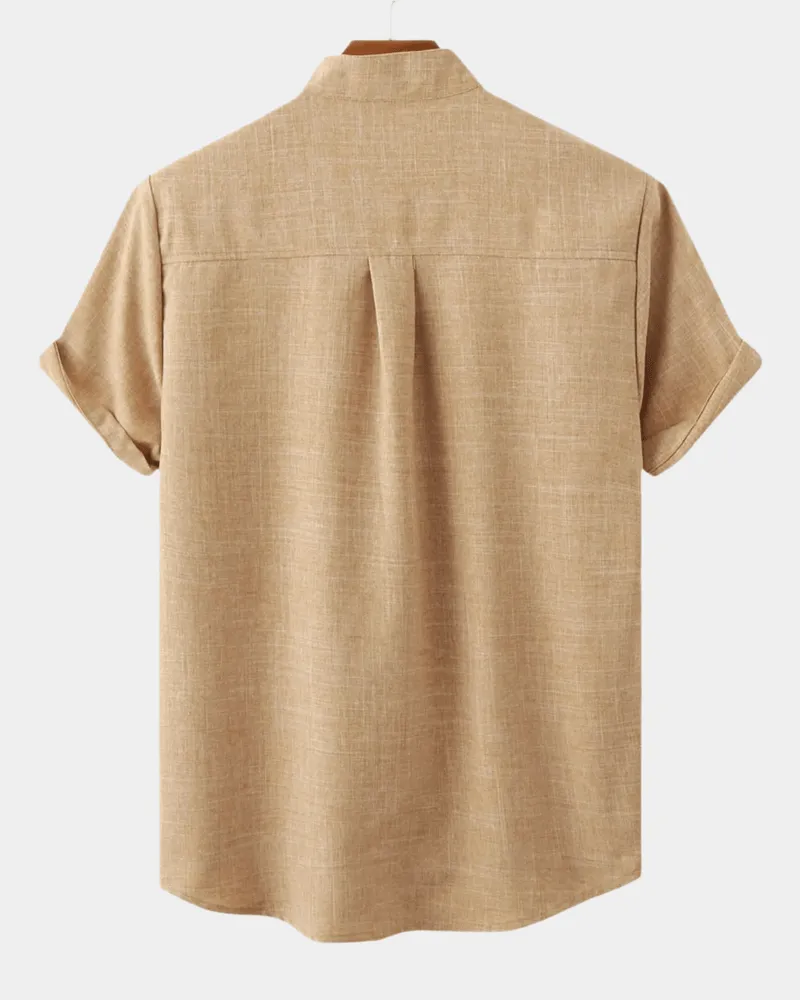 Domoir | Classic Solid Cotton Shirt