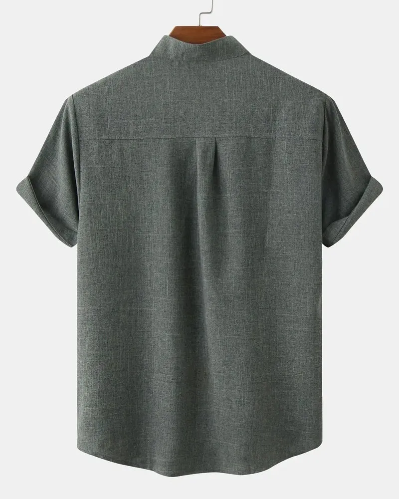Domoir | Classic Solid Cotton Shirt