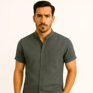 Domoir | Classic Solid Cotton Shirt