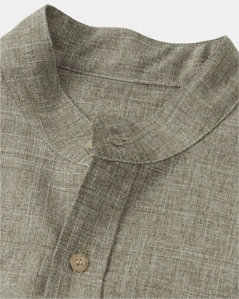 Domoir | Classic Solid Cotton Shirt