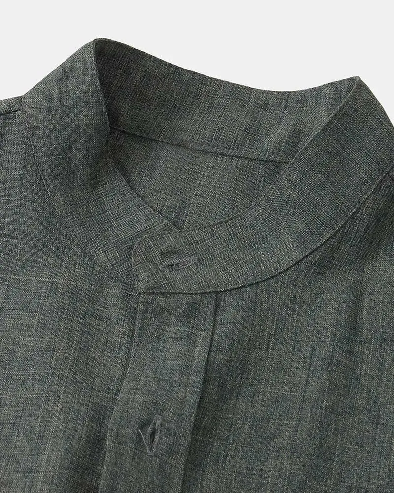 Domoir | Classic Solid Cotton Shirt