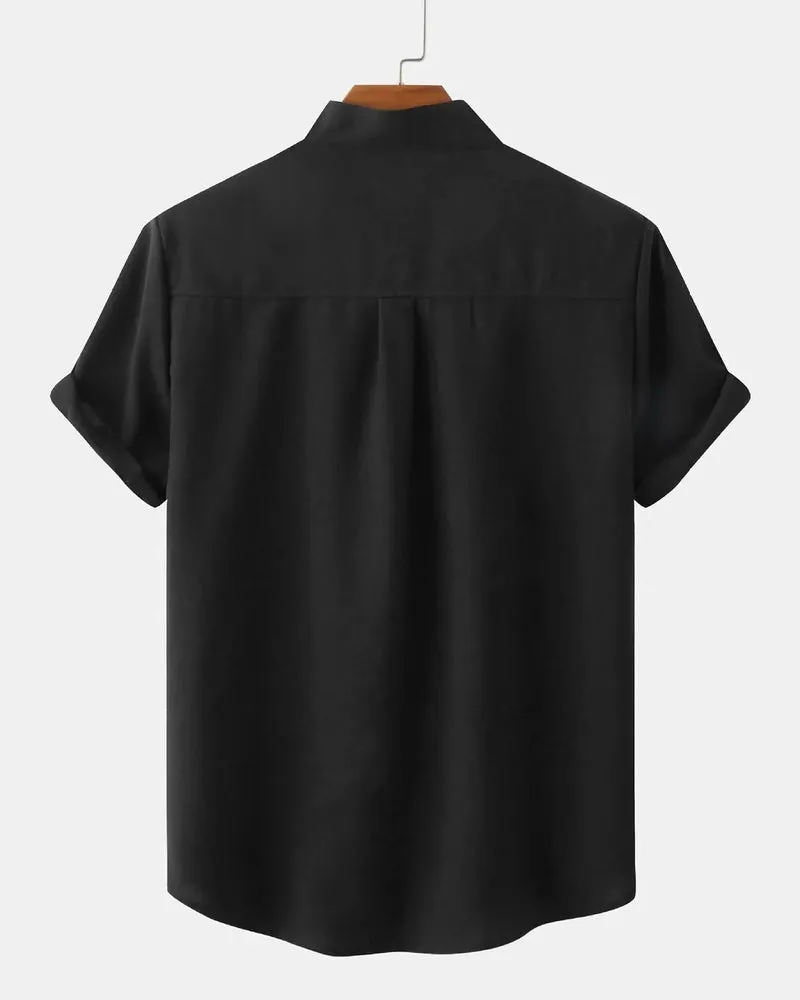 Domoir | Classic Solid Cotton Shirt
