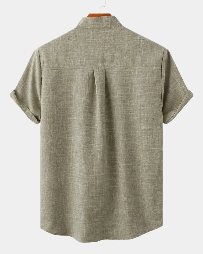 Domoir | Classic Solid Cotton Shirt