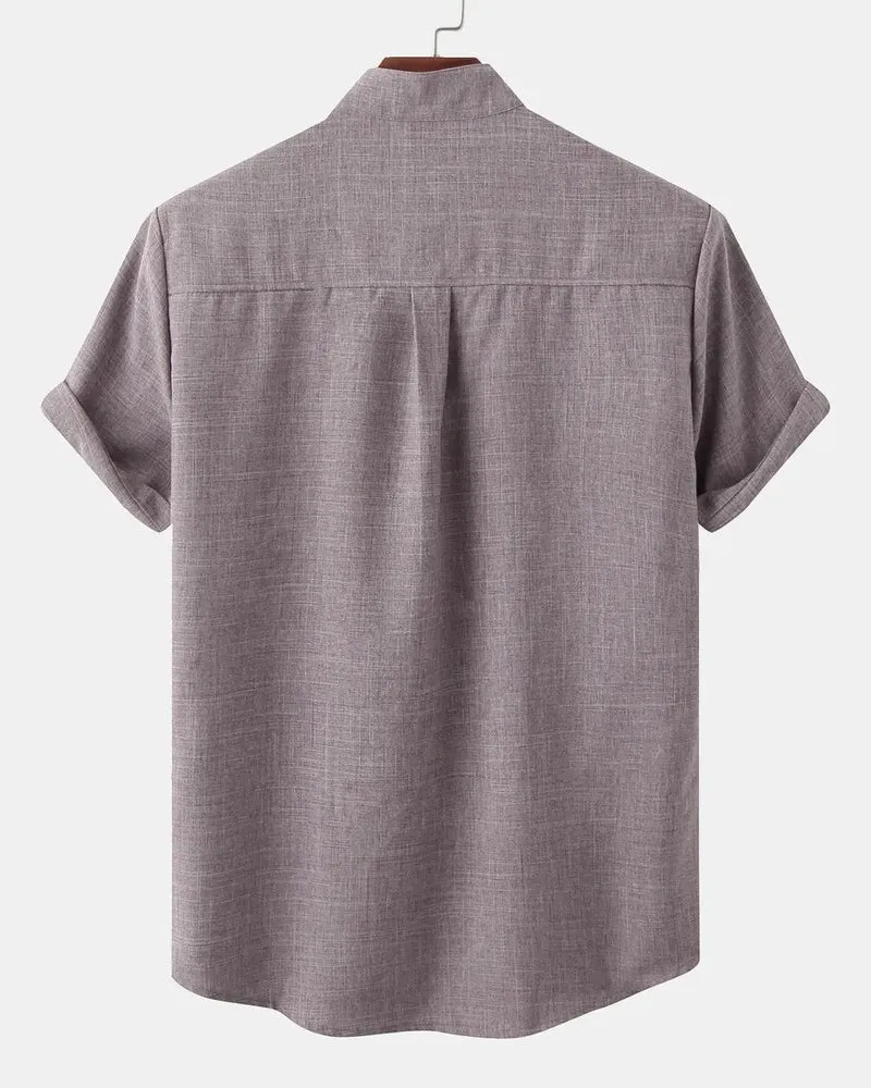 Domoir | Classic Solid Cotton Shirt