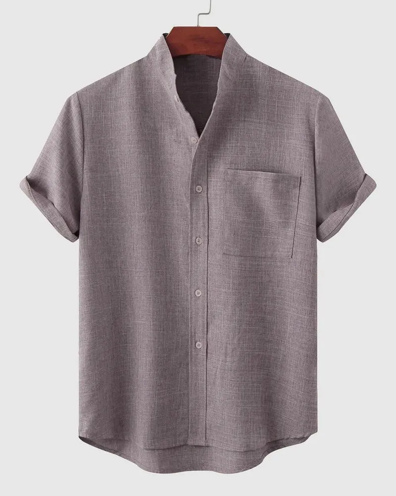 Domoir | Classic Solid Cotton Shirt