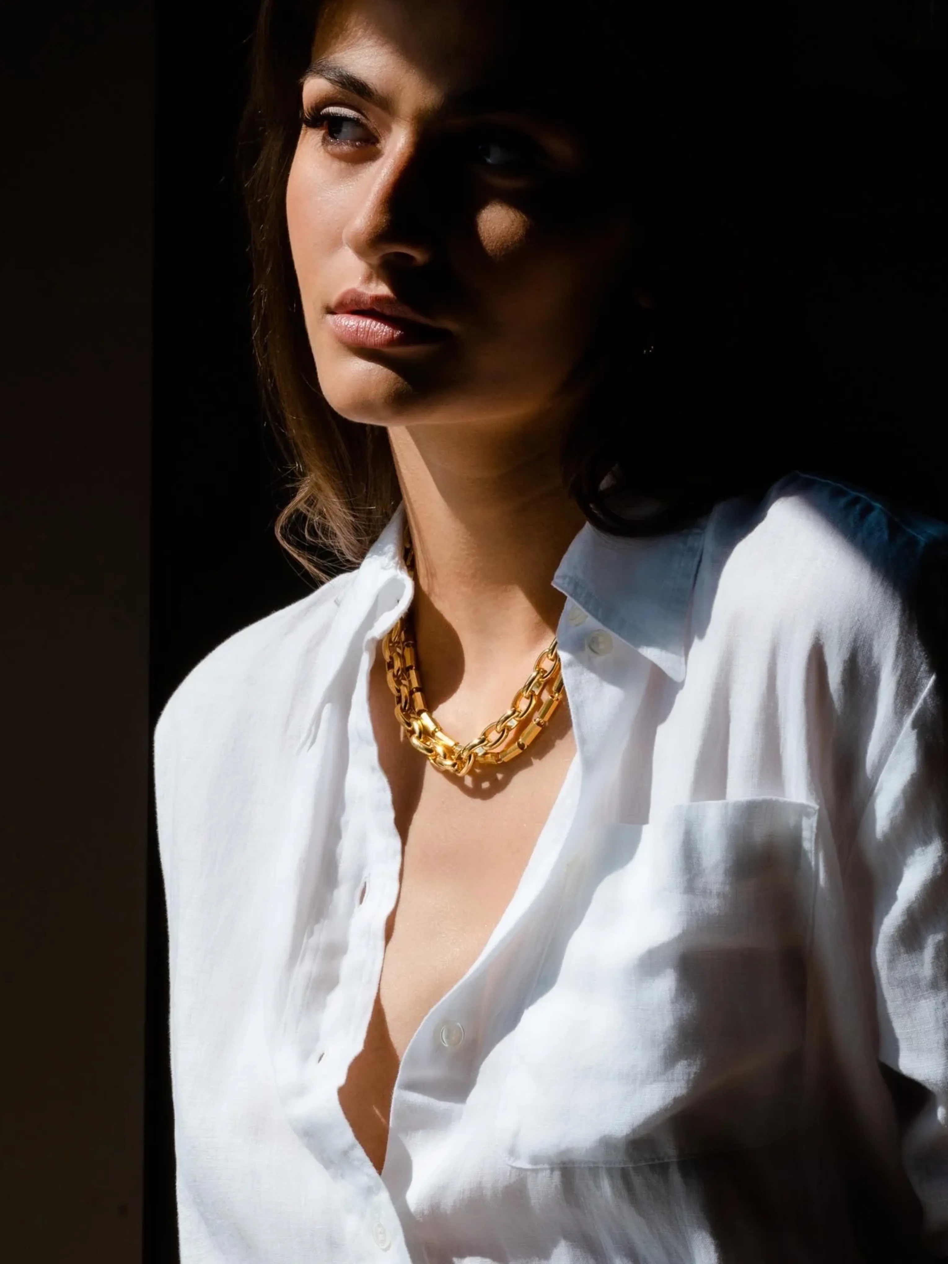 Double Link Chain Necklace