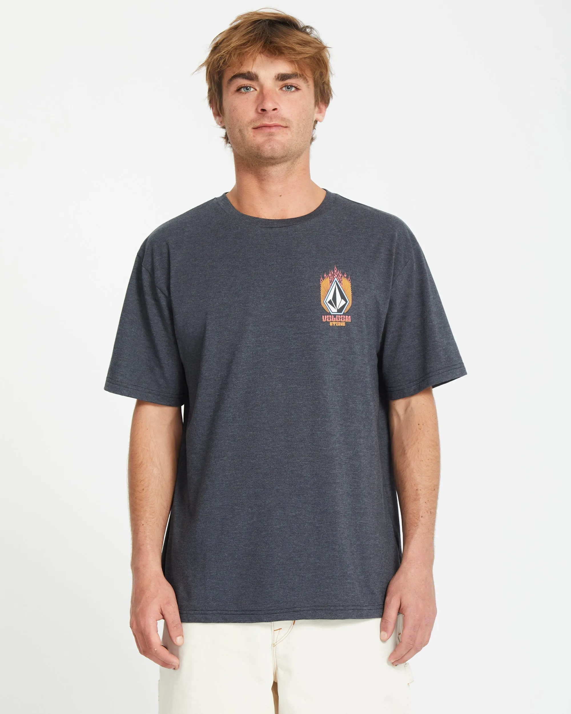 Draggin Stone T-shirt - HEATHER BLACK