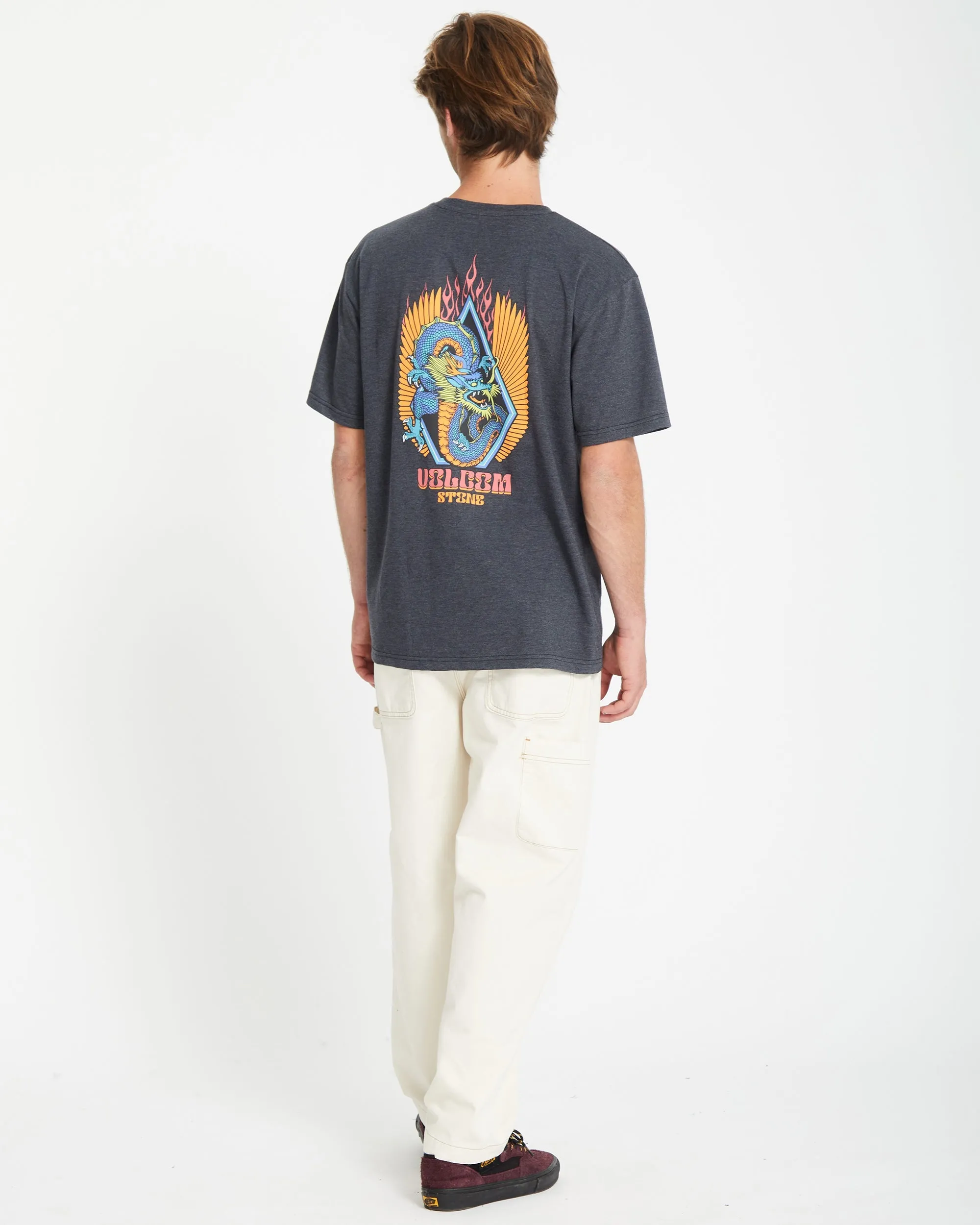 Draggin Stone T-shirt - HEATHER BLACK