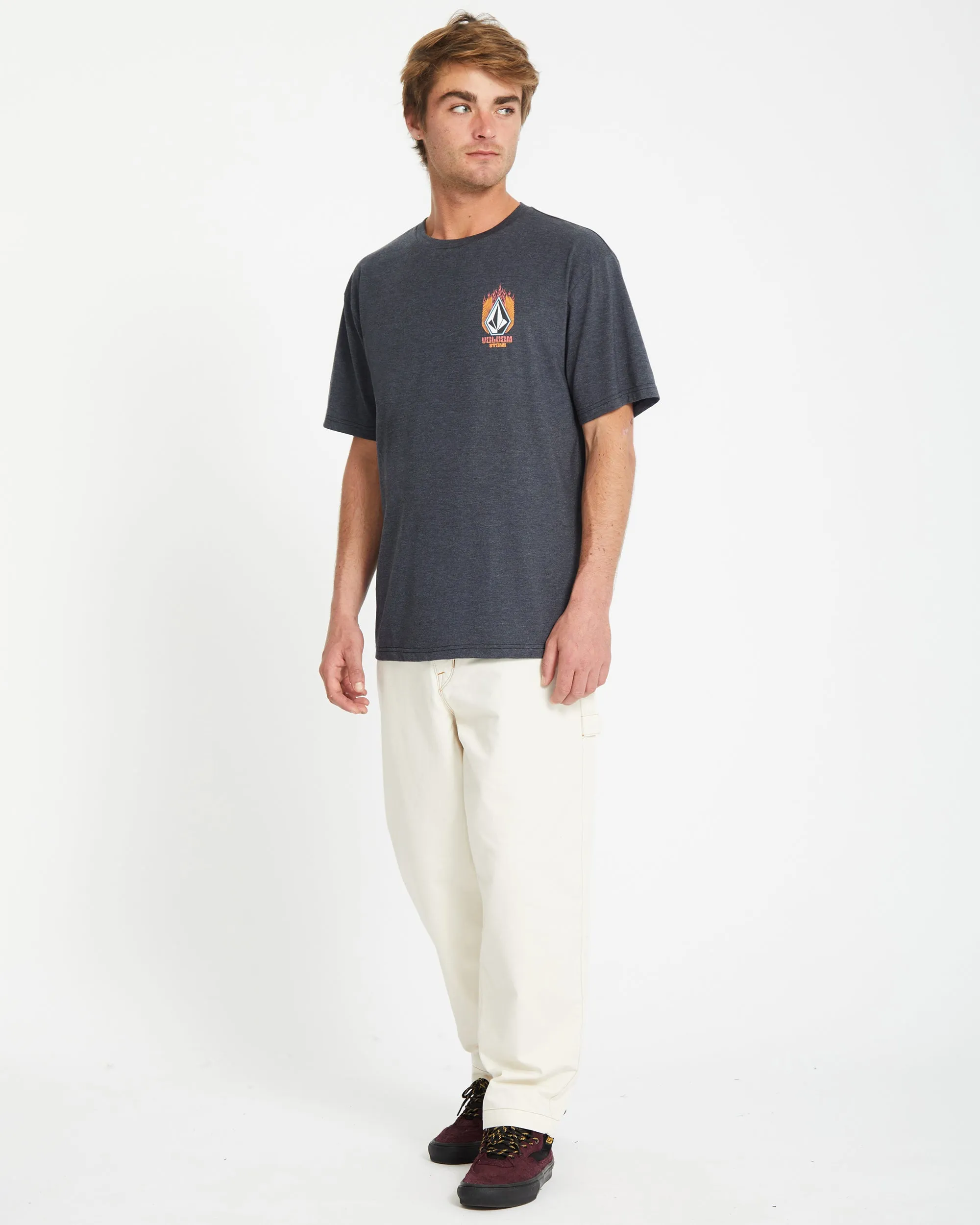 Draggin Stone T-shirt - HEATHER BLACK