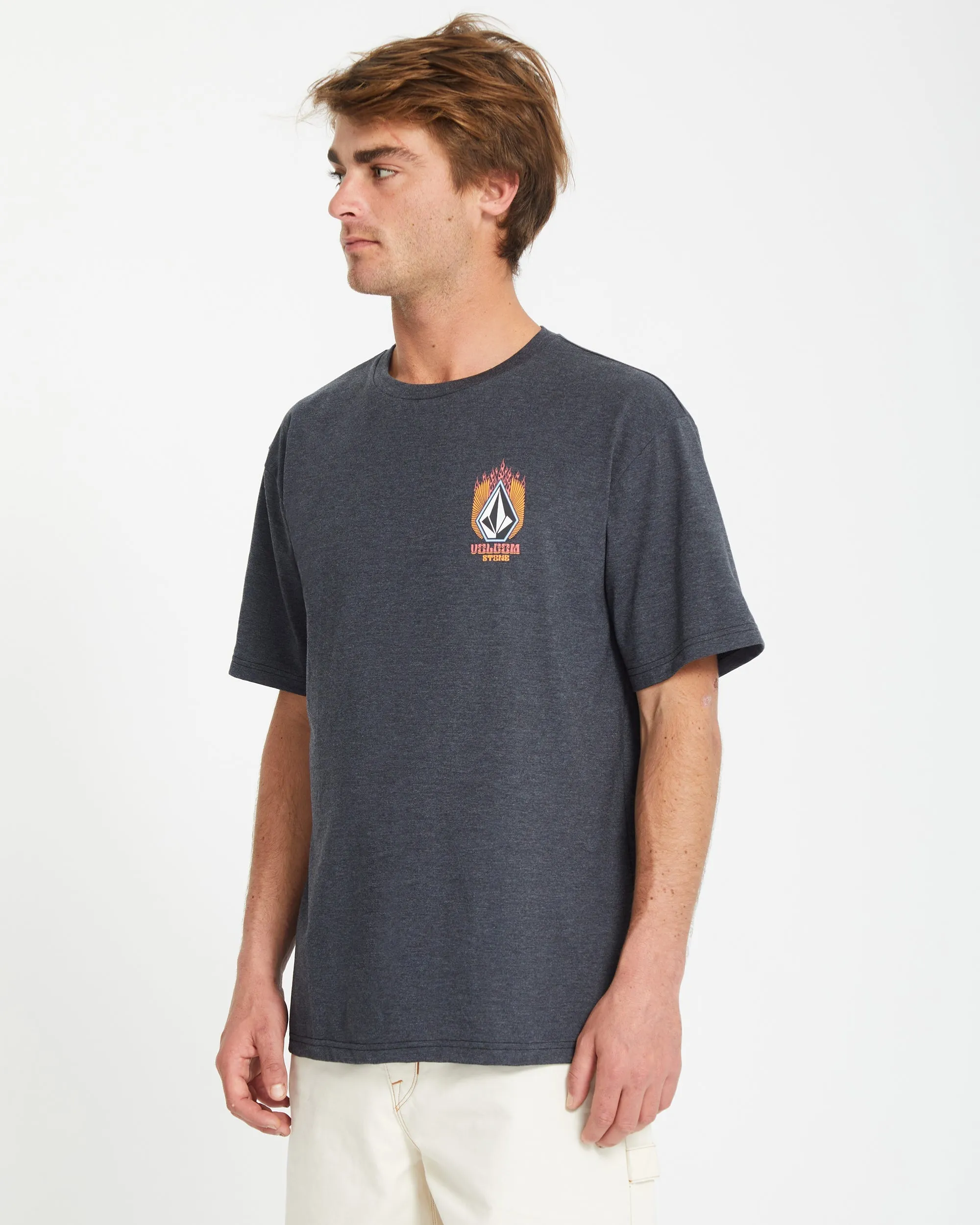 Draggin Stone T-shirt - HEATHER BLACK
