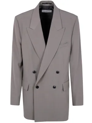 DRIES VAN NOTEN Double Breasted Bishop Jacket for Men - SS25 Edition