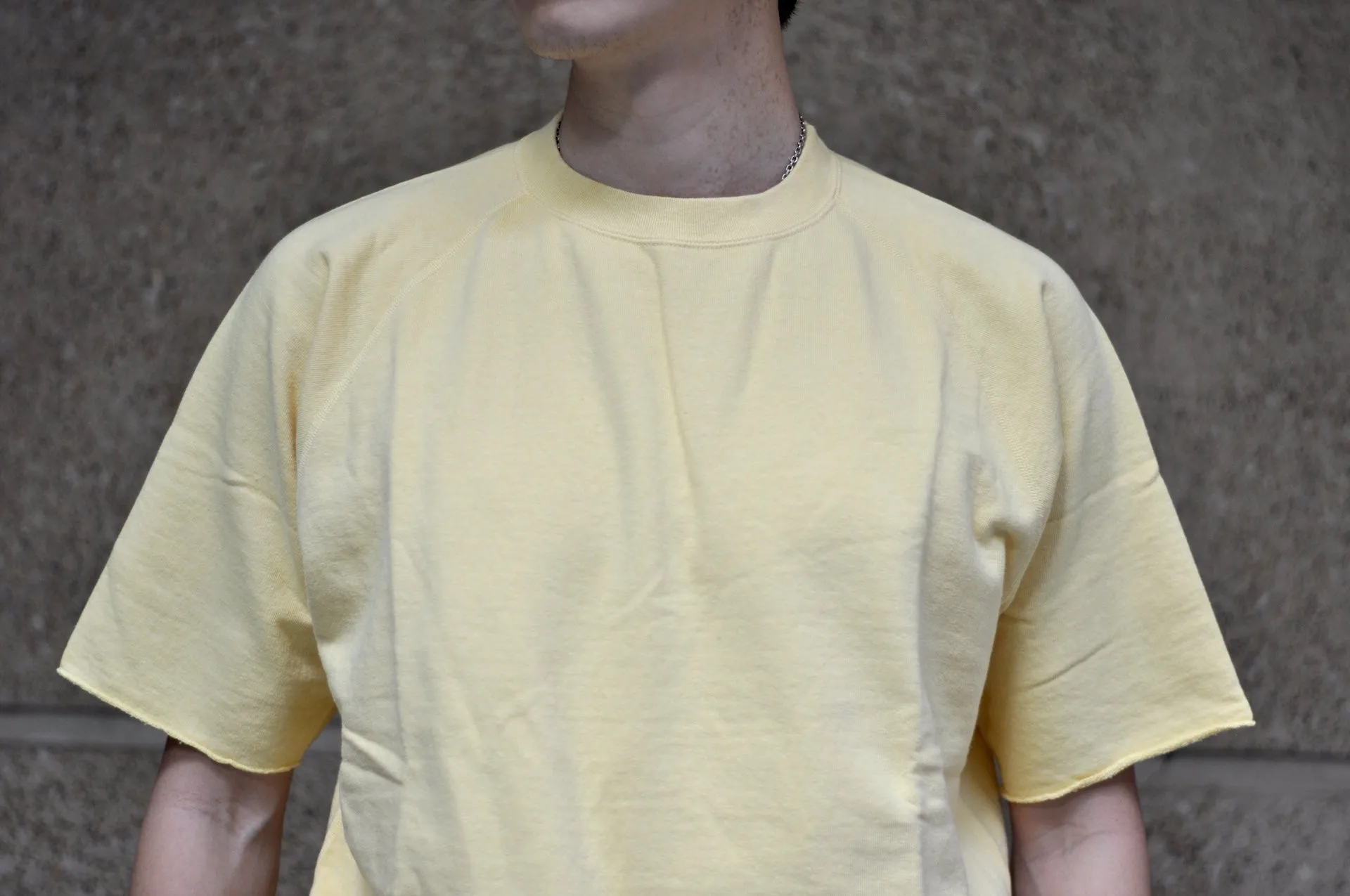 Dubble Works Tubular 'Chopped' S/S Sweatshirt/Tee (Pale Yellow)