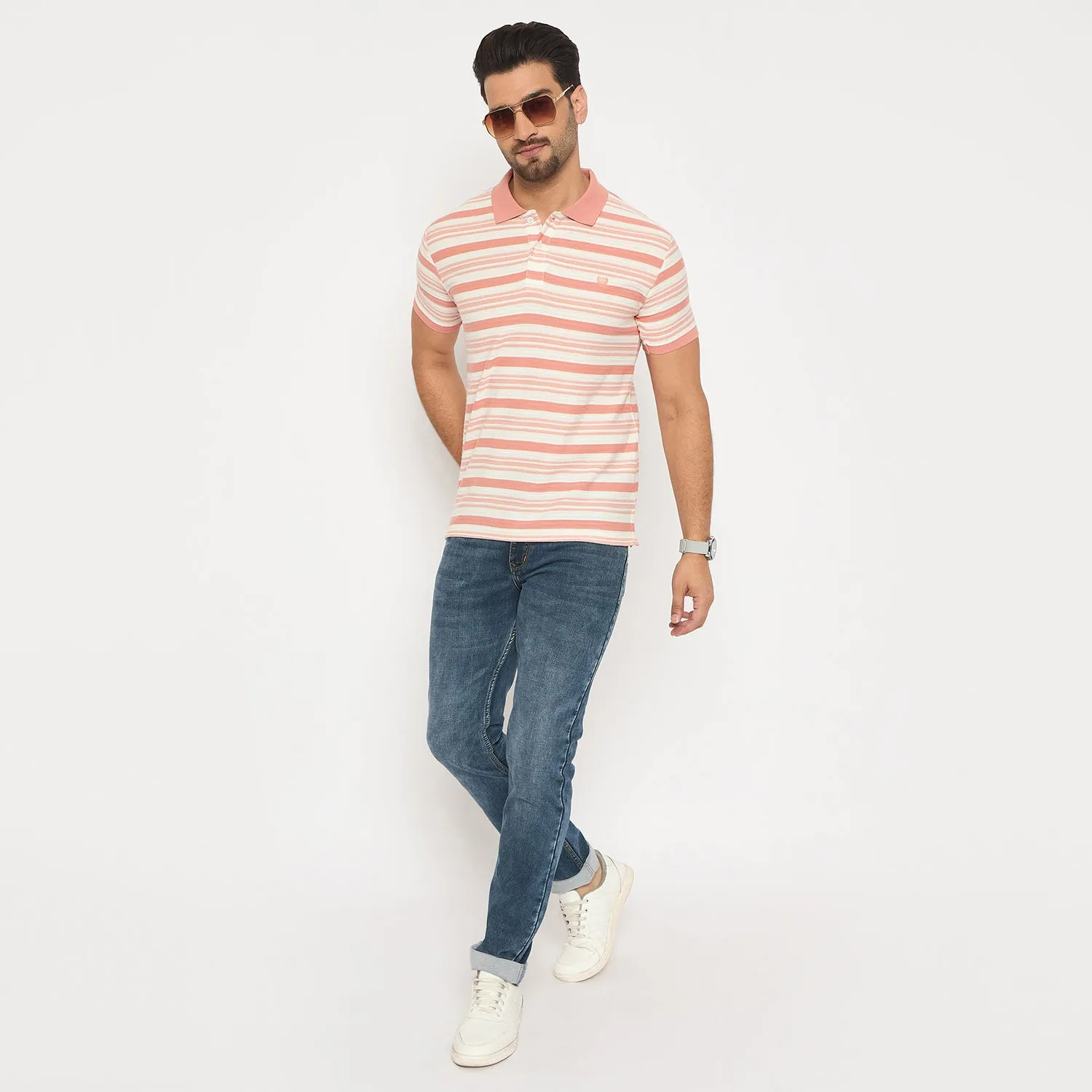 Duke Urban Men Half Sleeve Cotton Tshirt (LF7386)