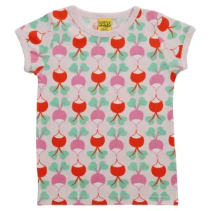 DUNS Sweden Kids Big Radish T-shirt - Pink
