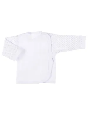 Early Baby Wraparound Top, White