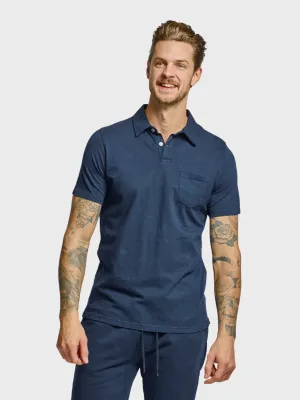 Easy Mondays Polo SS Slub T-Shirt Navy
