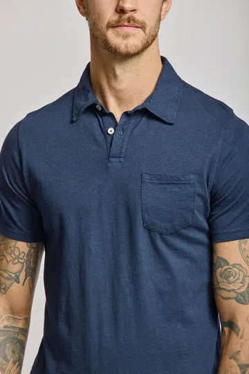 Easy Mondays Polo SS Slub T-Shirt Navy