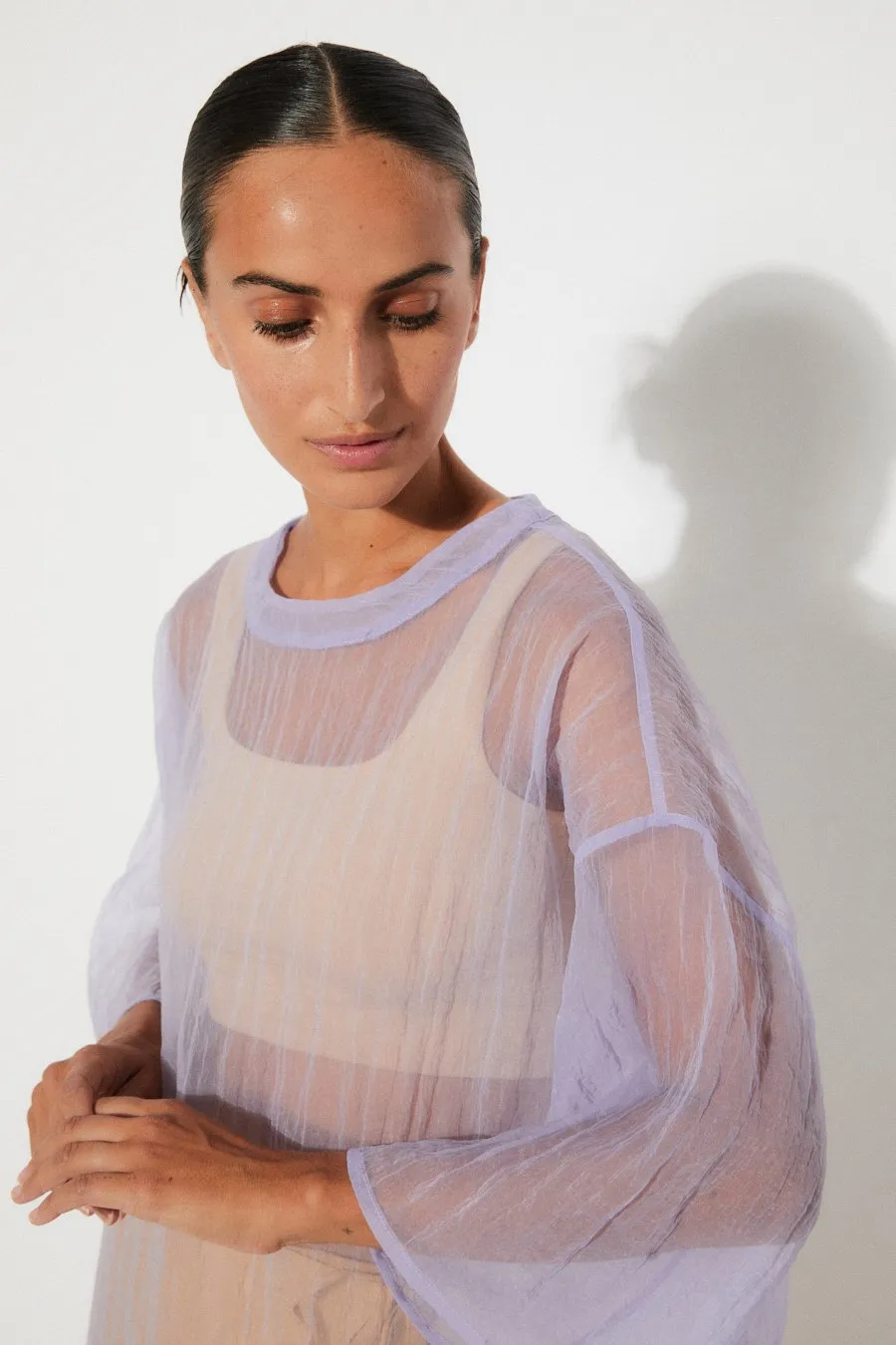 Eduli Sheer T-Shirt Lilac