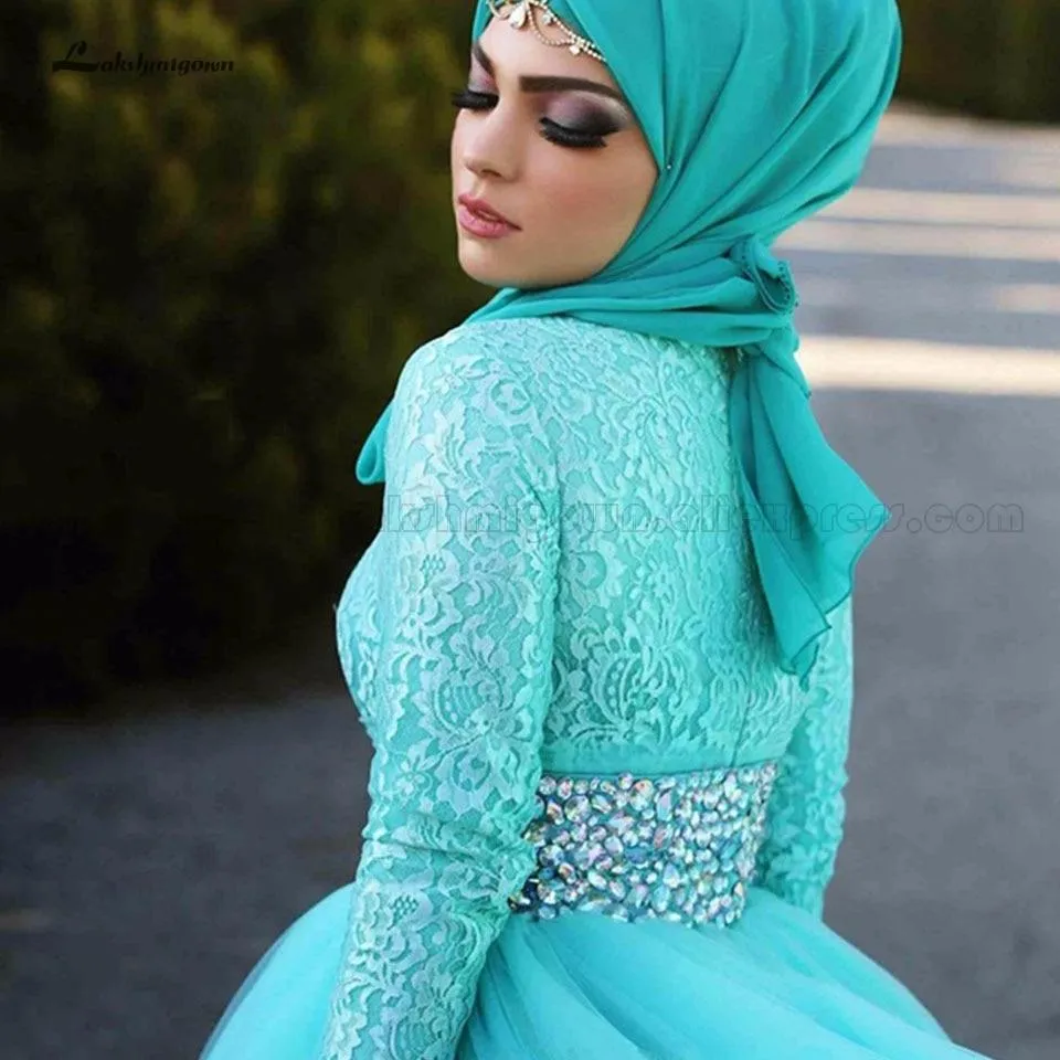 Elegant Blue Wedding Dress Sexy Bridal Dresses Long Sleeve