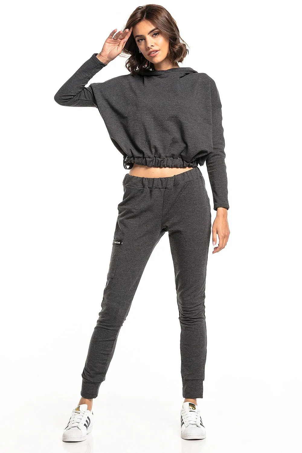 Elegant Drawstring Trousers with Pockets