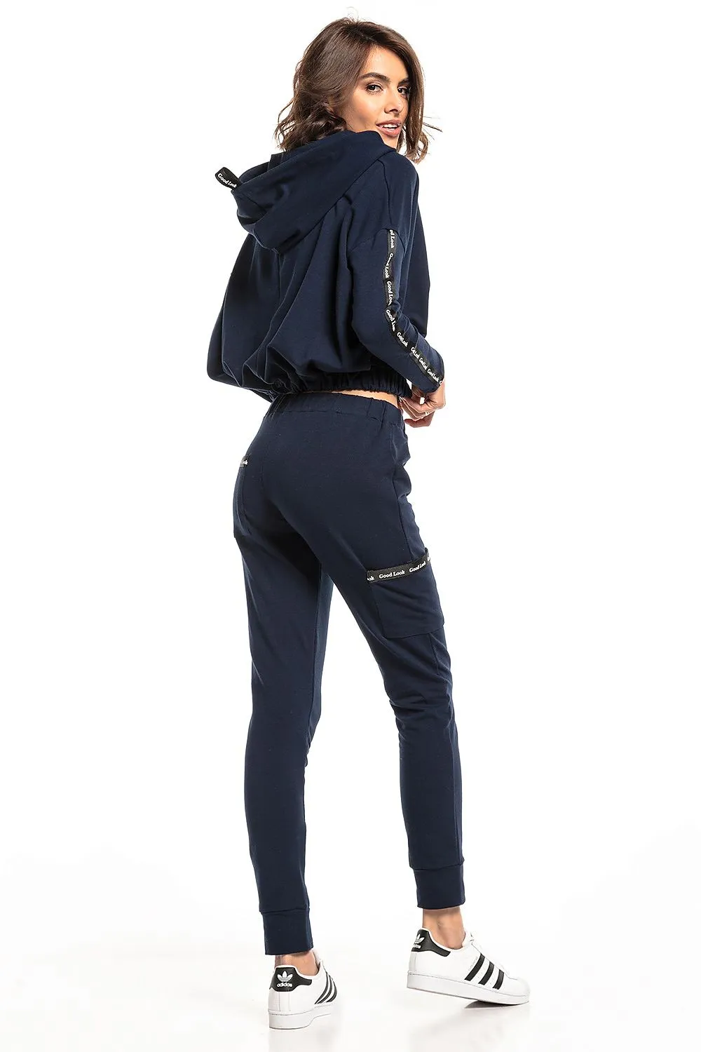 Elegant Drawstring Trousers with Pockets