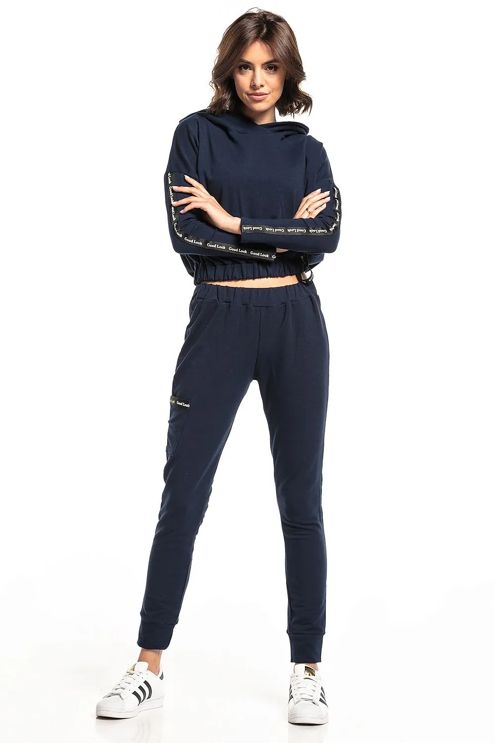 Elegant Drawstring Trousers with Pockets