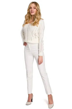 Elegant Front Pleat Trousers