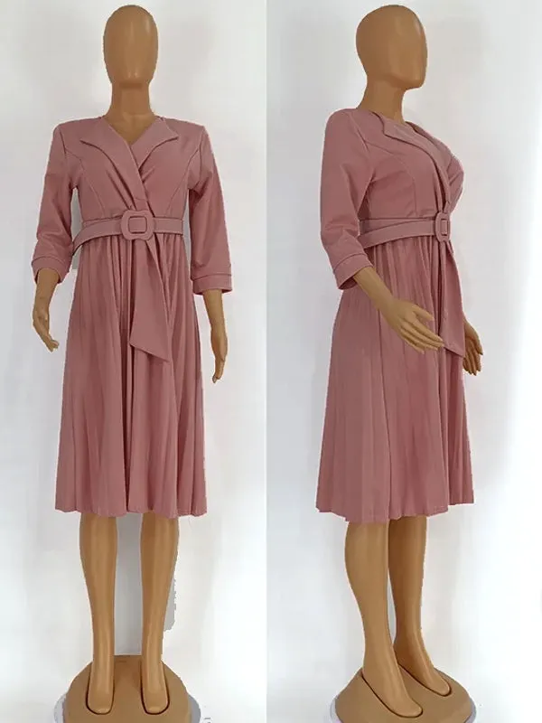 Elegant Half Sleeve Work Wear Dresses