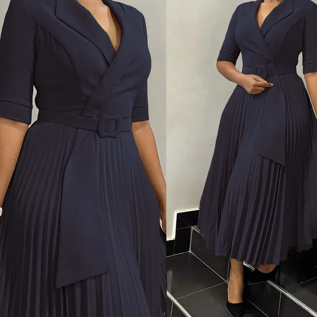 Elegant Half Sleeve Work Wear Dresses