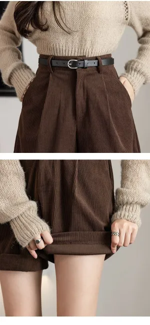 Elegant High Waisted Shorts