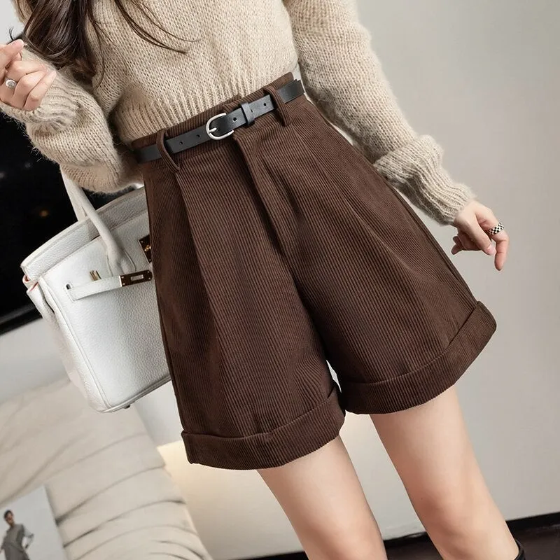 Elegant High Waisted Shorts