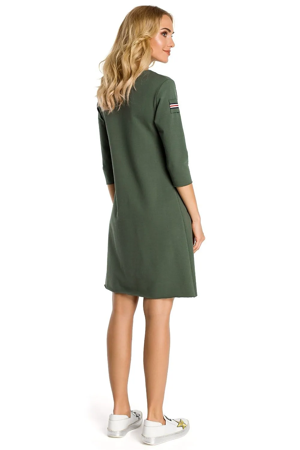Elegant Knitted Pocket Dress