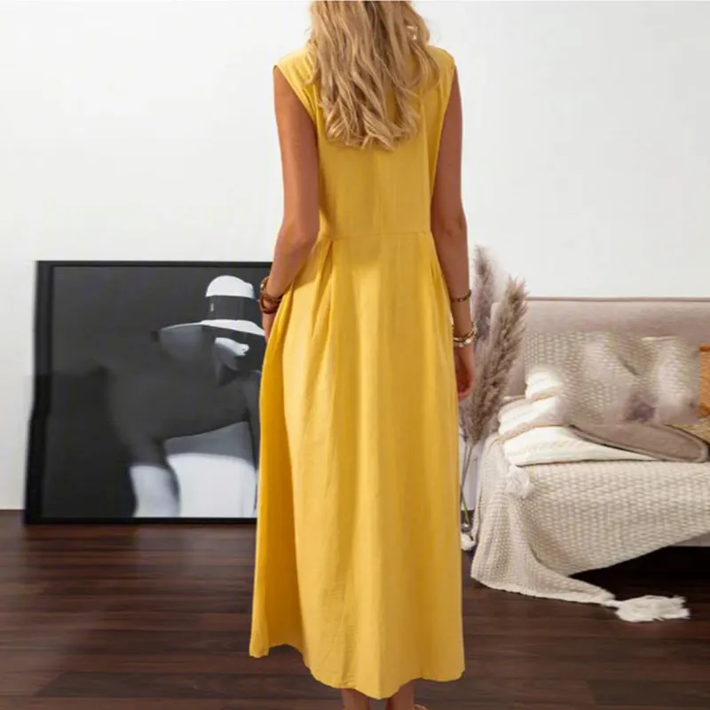 Elegant Lapel Women's Dress