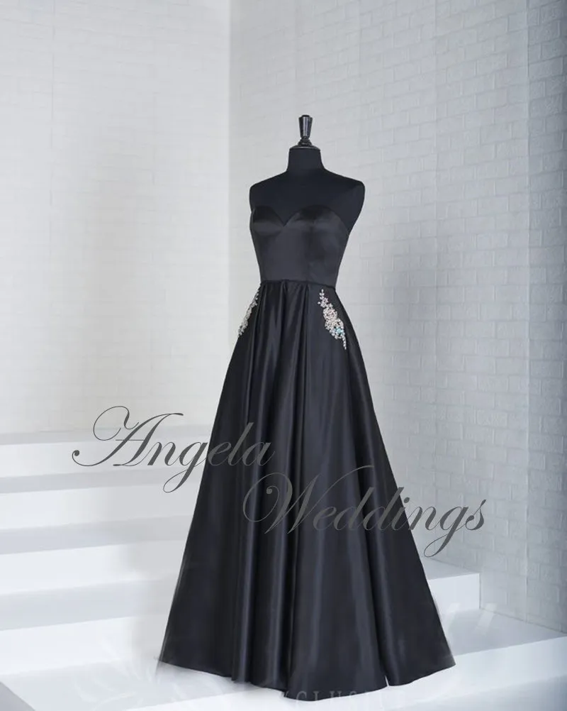 Elegant Long Prom Dresses Sweetheart Chapel Train 2018