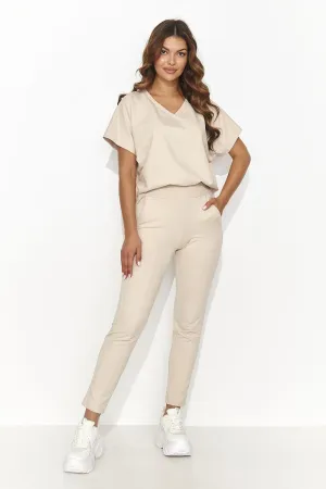 Elegant Oversized Blouse Trouser Set