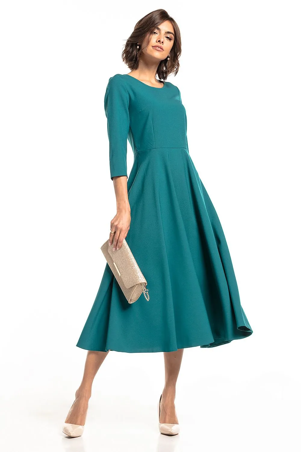 Elegant Zippered Maxi Dress