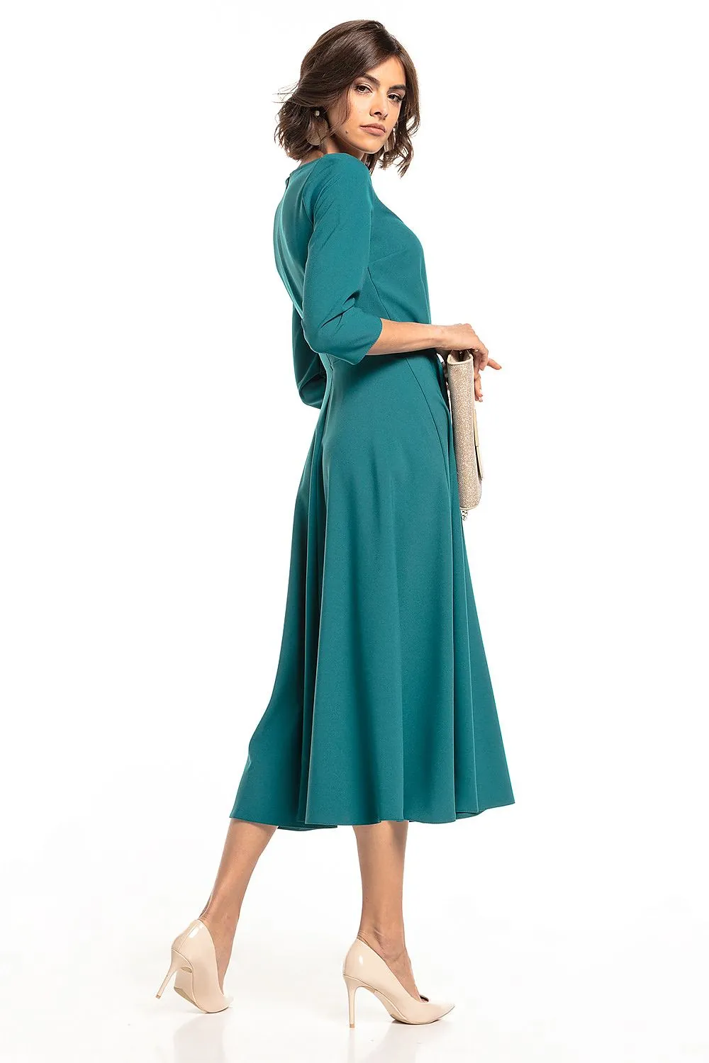 Elegant Zippered Maxi Dress